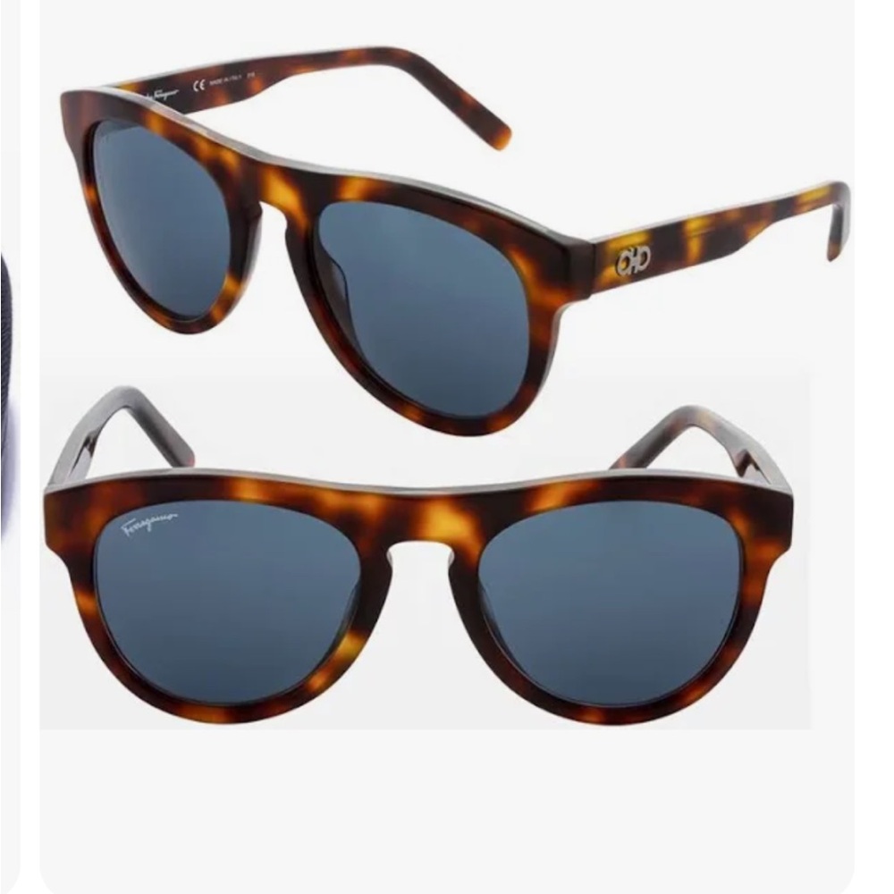 Ferragamo Oval Sunglasses